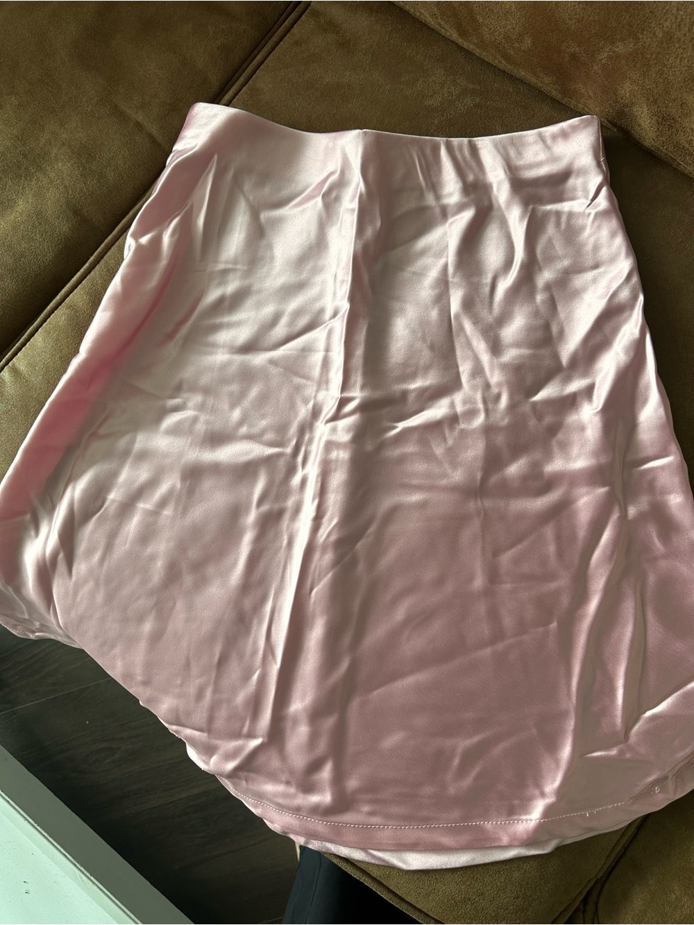 OGL Women's Satin Pink Slip Skirt